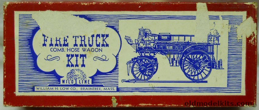 William H Low Co 1/24 1900s American La France Combination Hose Wagon - Wilo Line Fire Trucks, CH110 plastic model kit